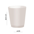 Gettacarta 6 litri Gedy modello Venezia in Resine termoplastiche - Bianco