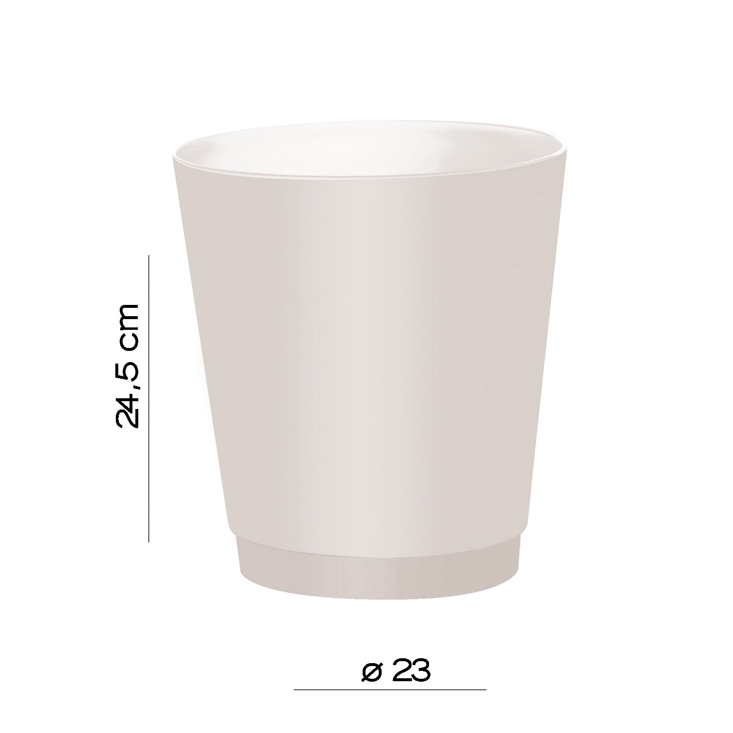 Gettacarta 6 litri Gedy modello Venezia in Resine termoplastiche - Bianco