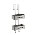 Portaoggetti doccia appendibile a 2 ripiani modello Poseidon di Gedy - Lucido