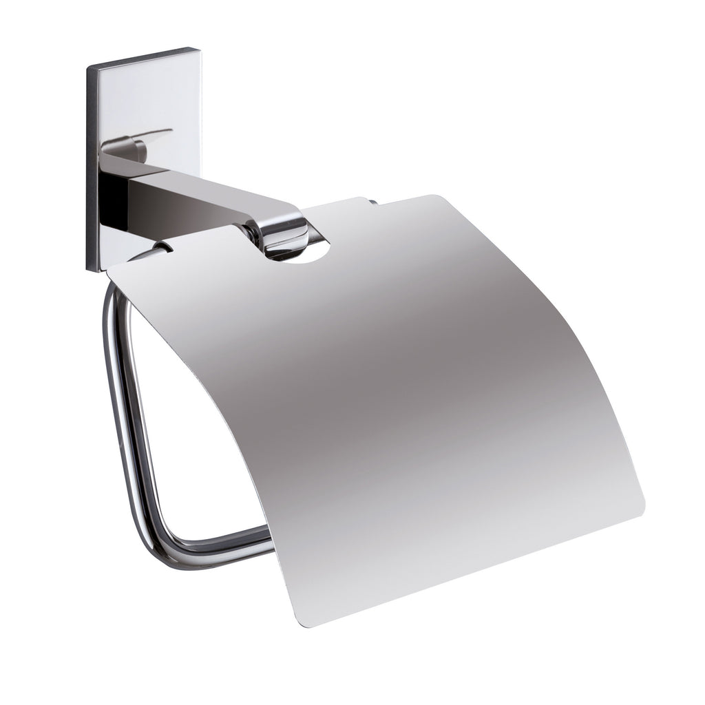 Portarotolo coperto in Acciaio Inox e Cromall modello Sparrow di Gedy - Cromato