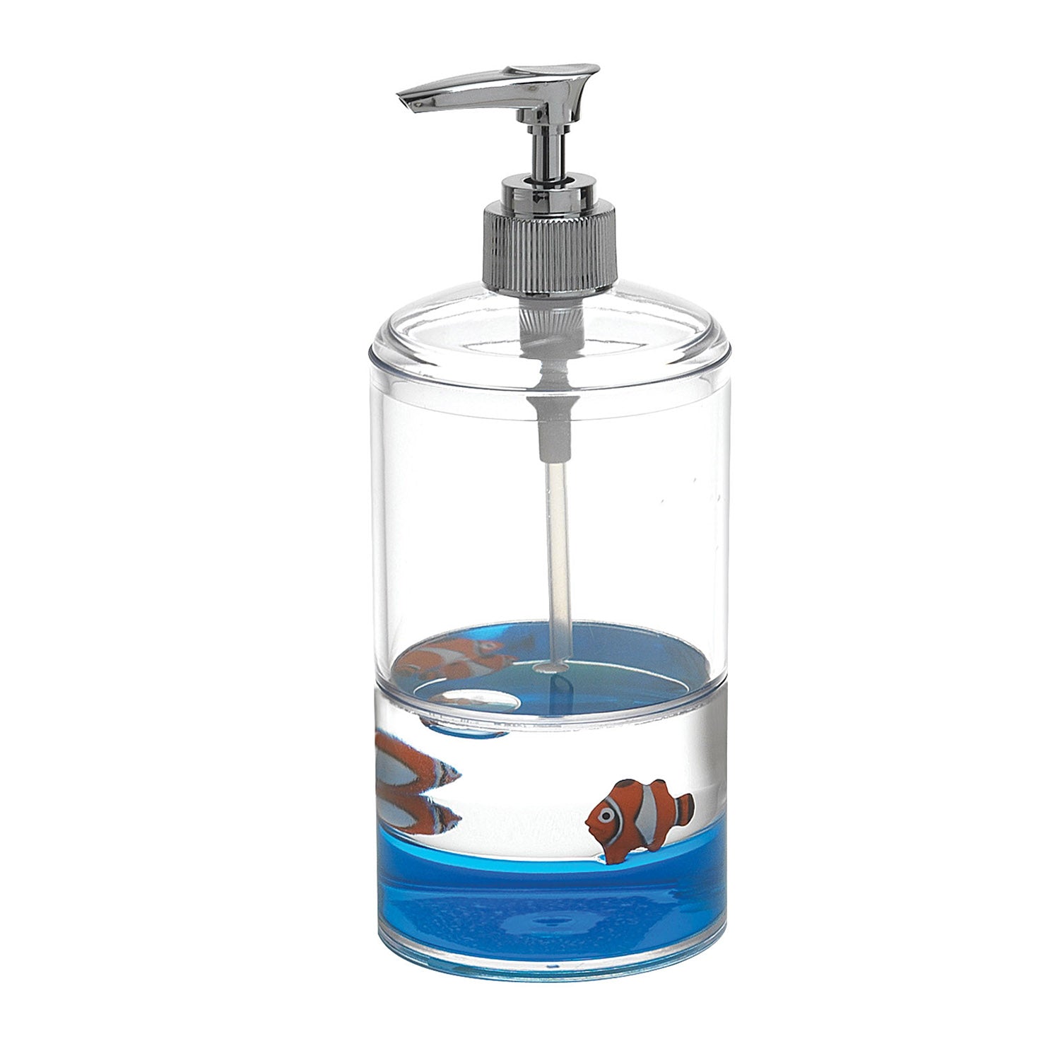 Dosasapone da appoggio con erogatore Gedy serie Pyxis - Bianco/Blu