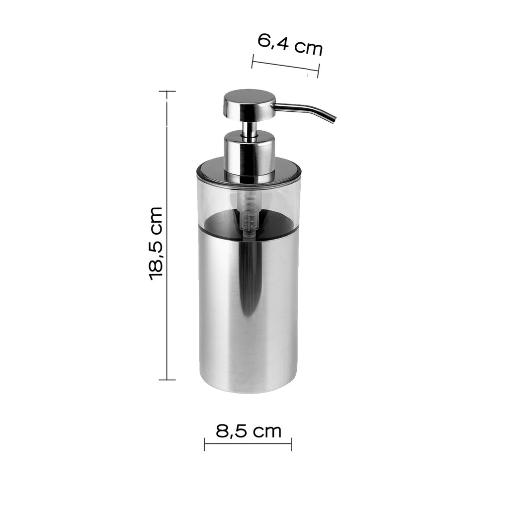Dispenser sapone in Acciaio Inox Gedy serie Betty - Cromato