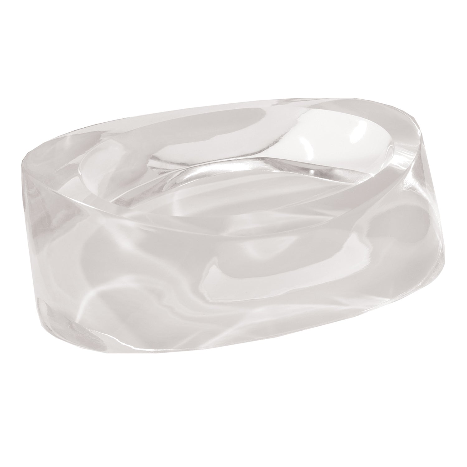 Portasapone da appoggio Gedy serie Twist - Bianco