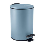 Pattumiera a pedale in acciaio modello Adelar capienza 5 litri colore blu opaco