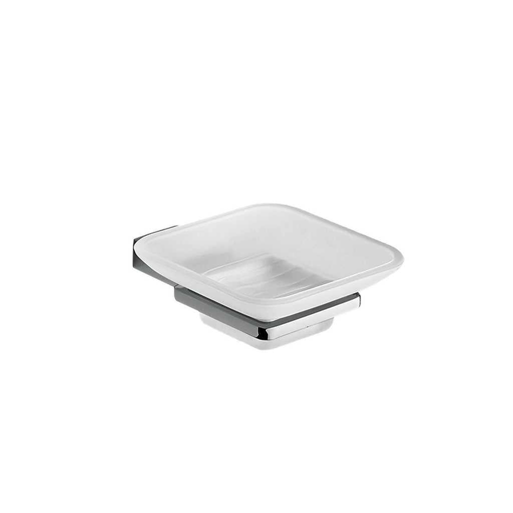 Portasapone in Acciaio Inox di Gedy serie Kansas - Cromato