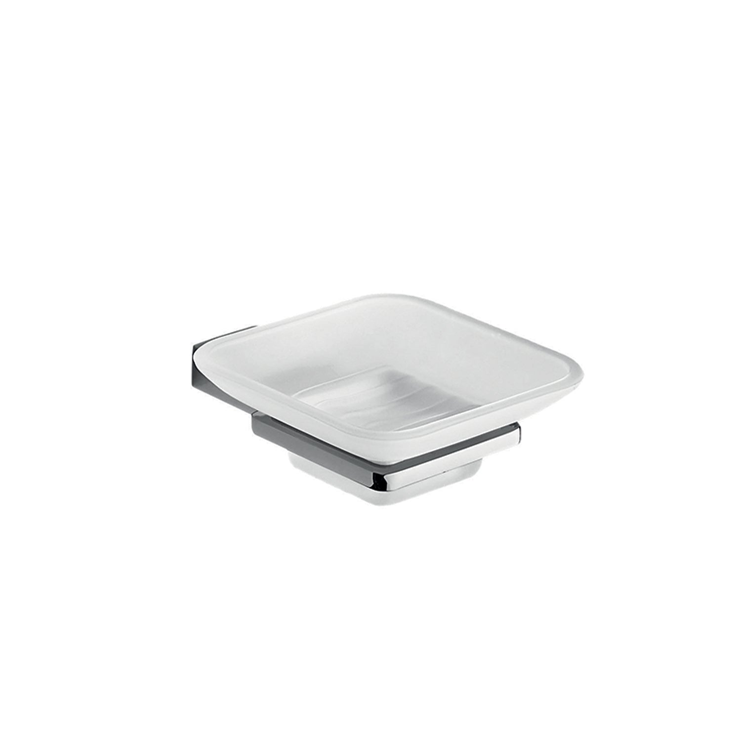 Portasapone in Acciaio Inox di Gedy serie Kansas - Cromato