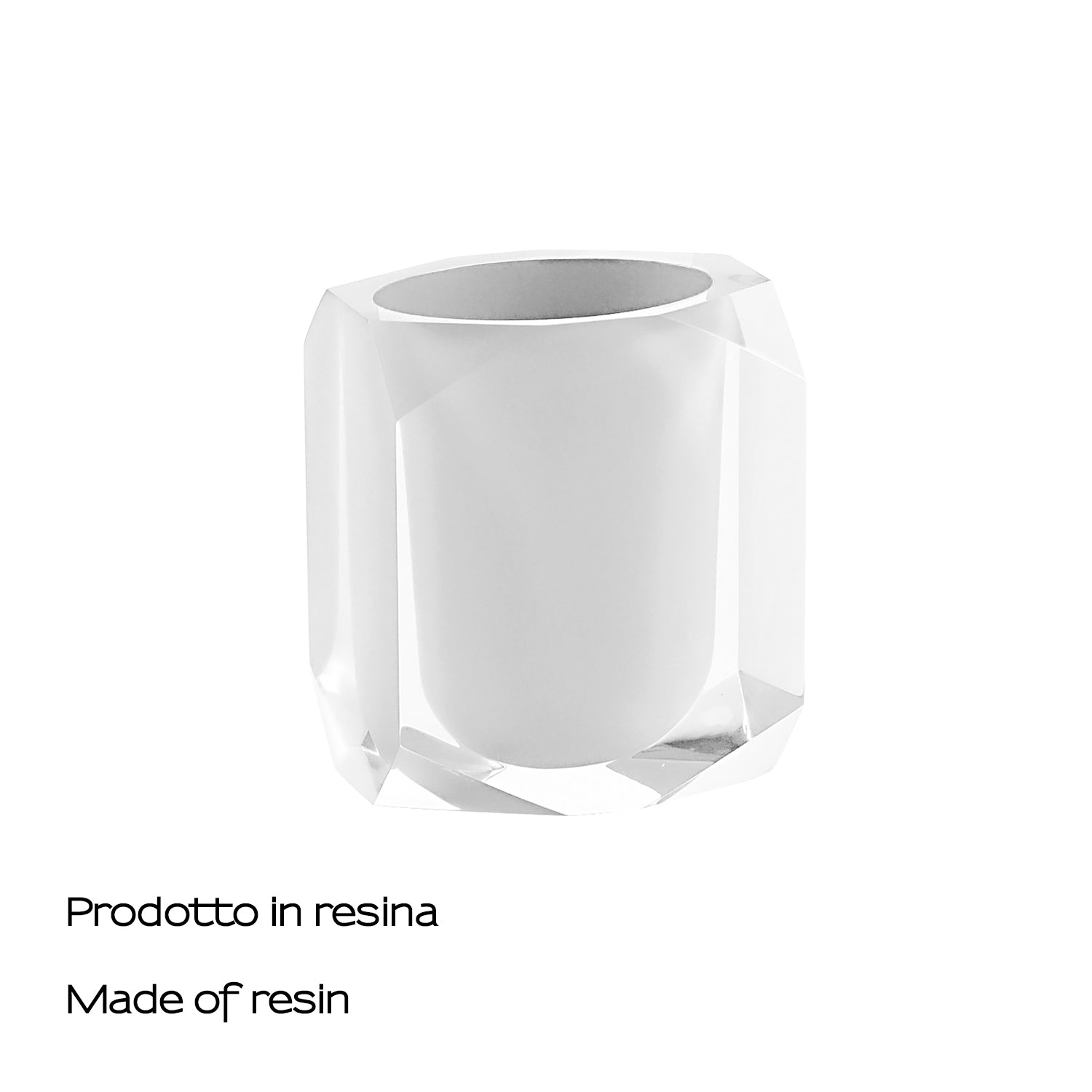 Portaspazzolini Gedy serie Chanelle - Bianco