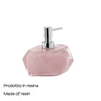 Dosasapone con erogatore in plastica cromata Gedy serie Chanelle - Rosa