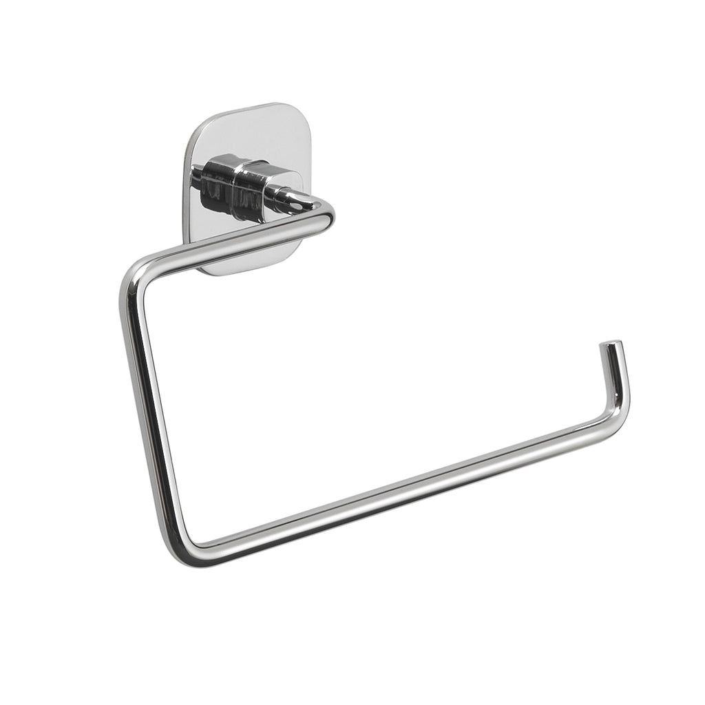 Porta asciugamani ad anello in acciaio inox e cromall Teide di Gedy - Cromato