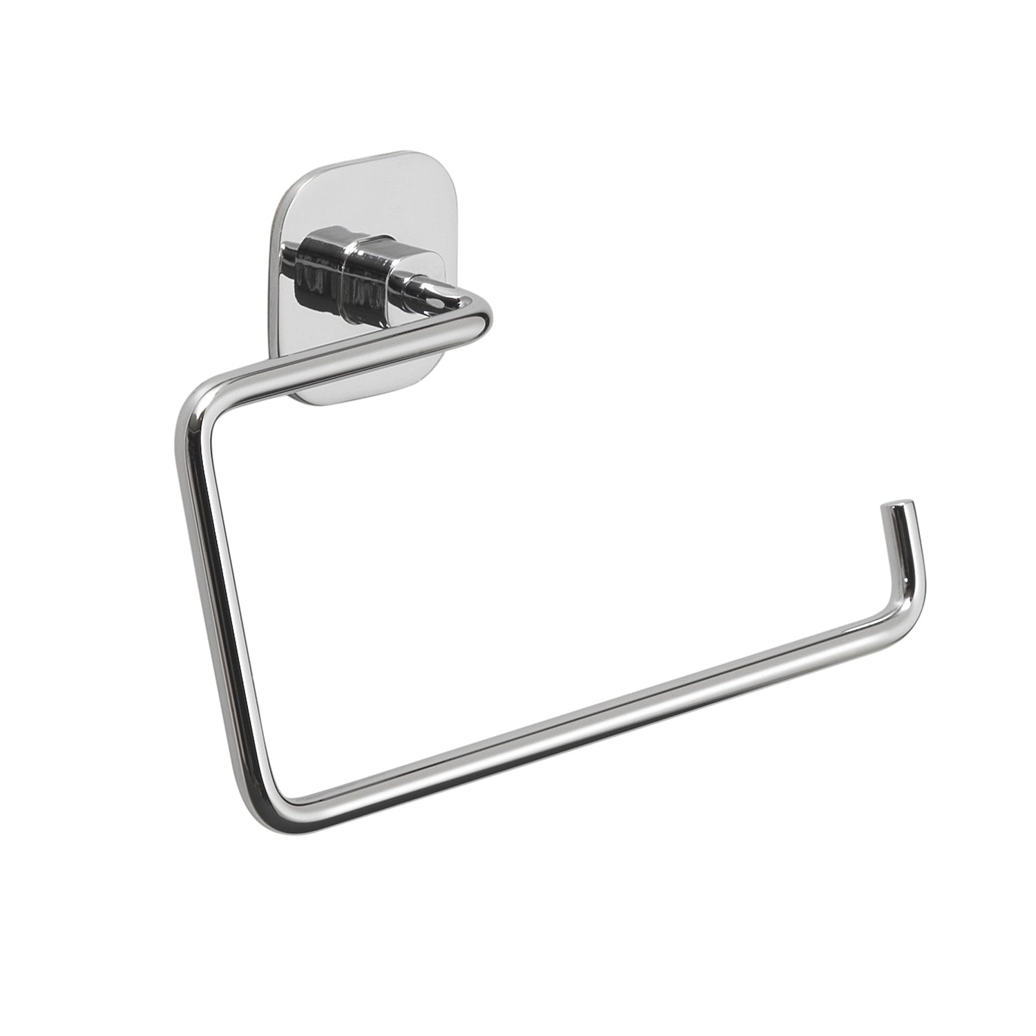 Porta asciugamani ad anello in acciaio inox e cromall Teide di Gedy - Cromato