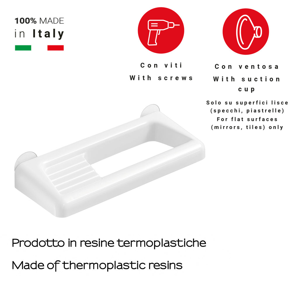 Set portasapone e porta asciugamani di Gedy serie Junior - Bianco