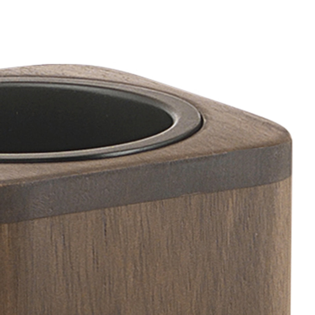 Portaspazzolini da appoggio in bambÃ¹ Gedy modello Dafne - Noce