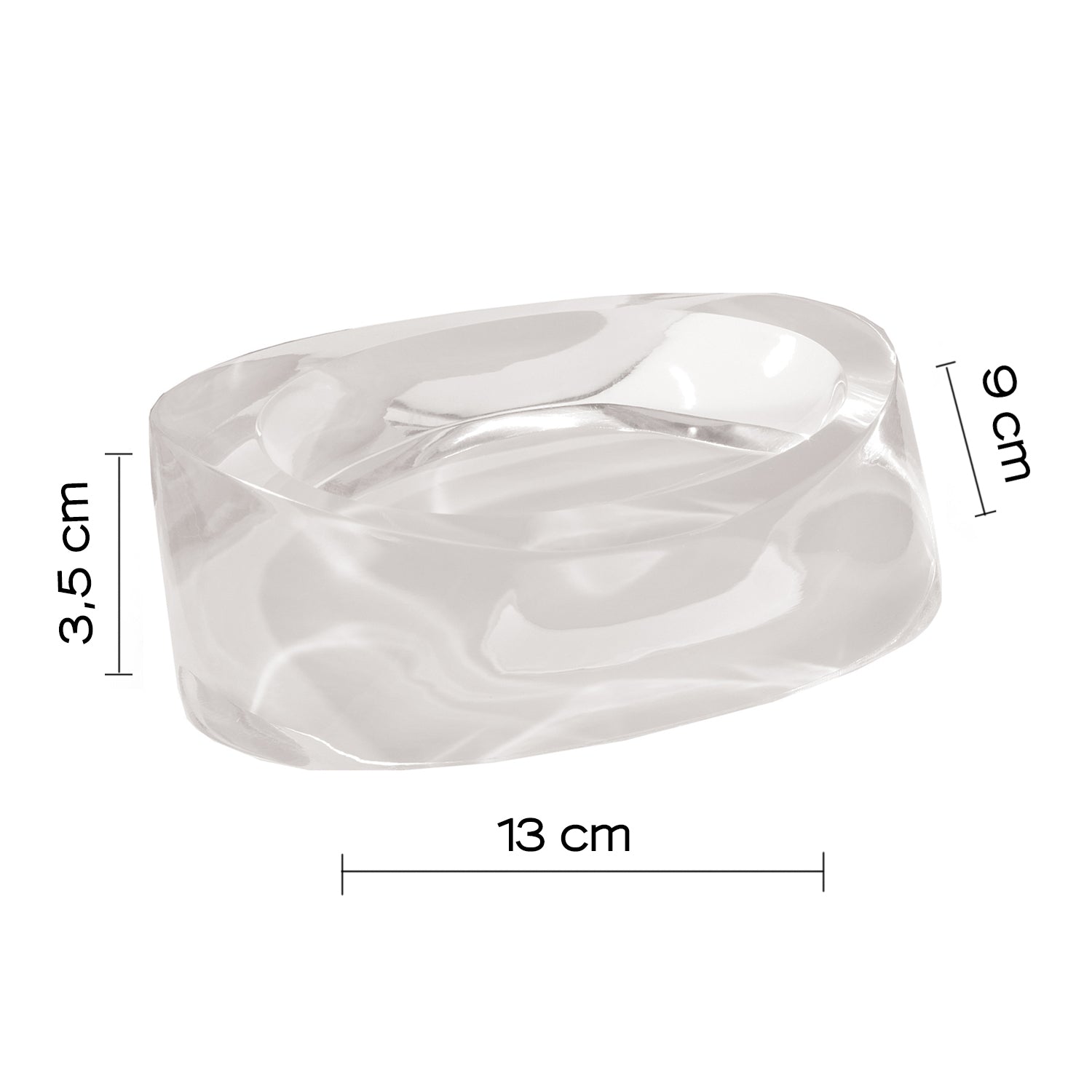 Portasapone da appoggio Gedy serie Twist - Bianco