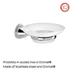 Portasapone in Acciaio Inox Genziana di Gedy - Cromato