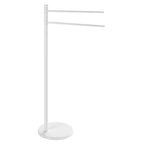 Piantana porta asciugamani in Alluminio e Acciaio Inox modello Mammolo di Gedy - Bianco