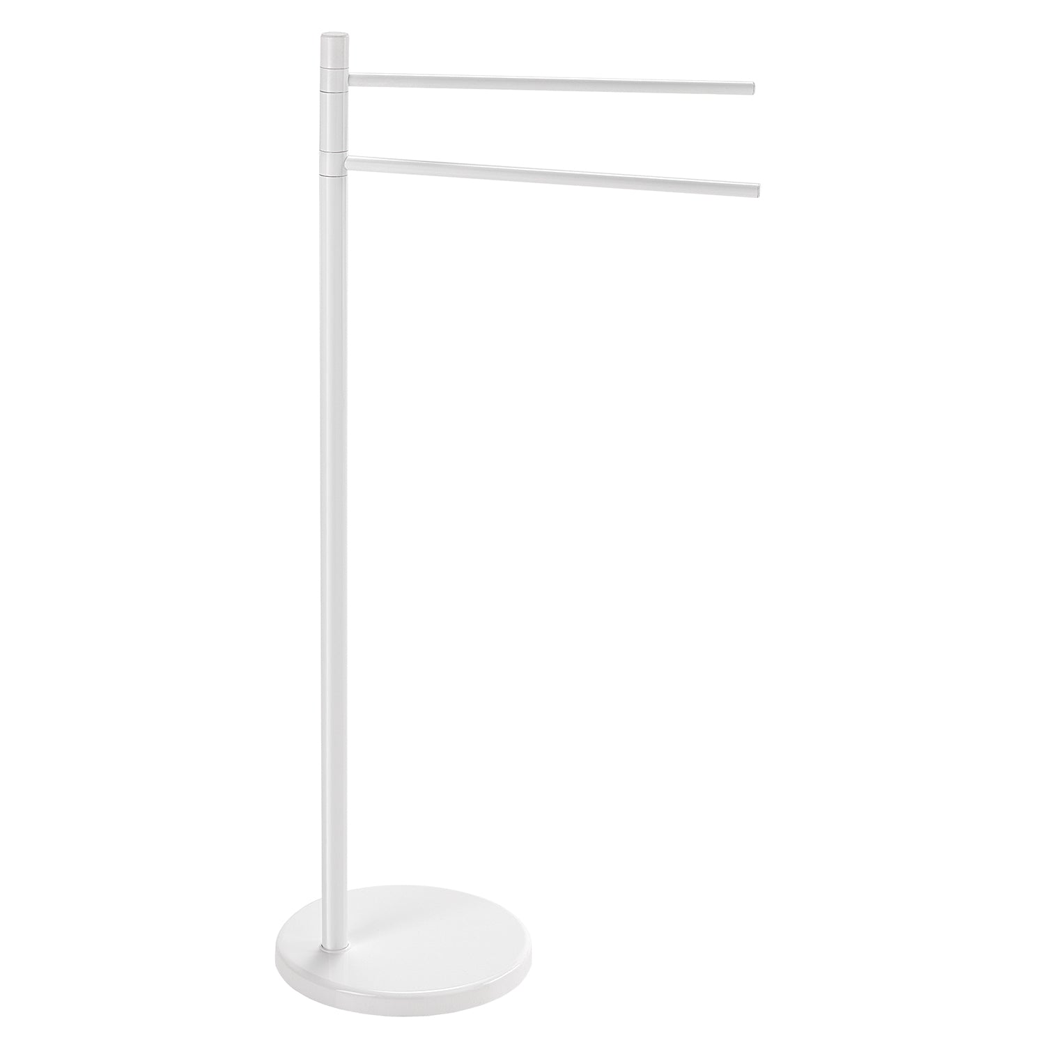 Piantana porta asciugamani in Alluminio e Acciaio Inox modello Mammolo di Gedy - Bianco