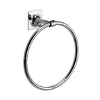 Porta asciugamani ad anello in ottone e Cromall Wizard di Gedy - Cromato