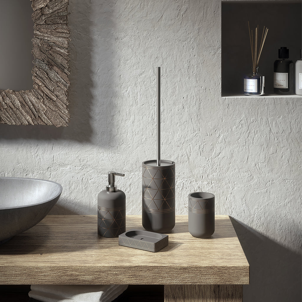 Dispenser sapone in cemento Gedy serie Calipso - Grigio