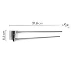 Portasalviette a snodo Fuji di Gedy - Cromato