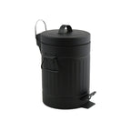 Pattumiera a pedale in acciaio modello Habana capienza 3 litri colore nero