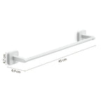 Portasalviette 45 cm Gedy modello Tonga 45x6.9xH4.7 cm - Bianco Matt