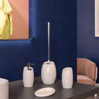 Dispenser sapone con erogatore in Cromall Gedy serie Iside - Bianco Lucido