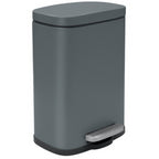 Pattumiera a pedale modello Akira in acciaio capienza 5 litri colore grigio opaco