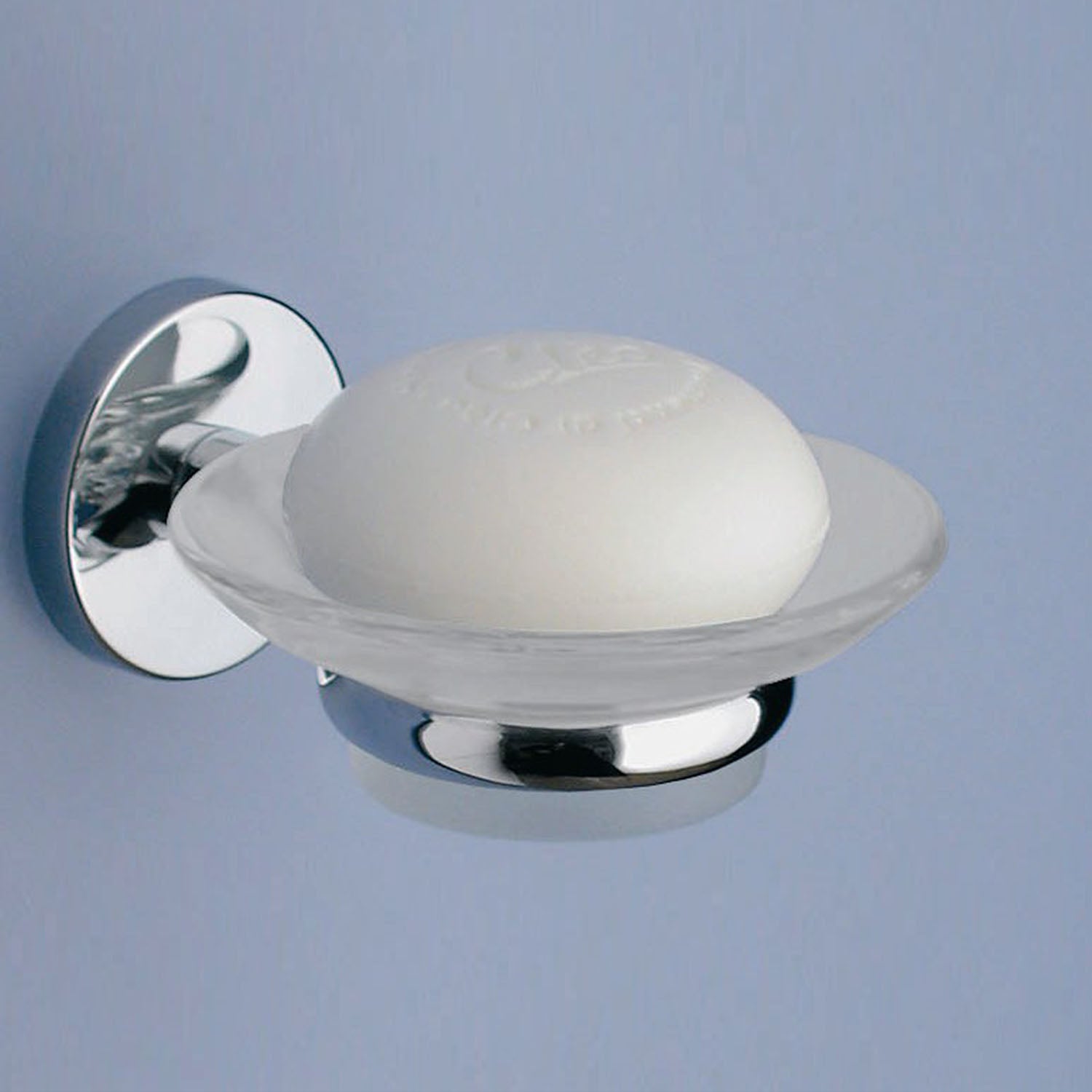 Portasapone a muro Vermont Pro di Gedy - Cromato
