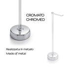 Piantana con portarotolo di riserva modello MinÃ¹ di Gedy - Cromato