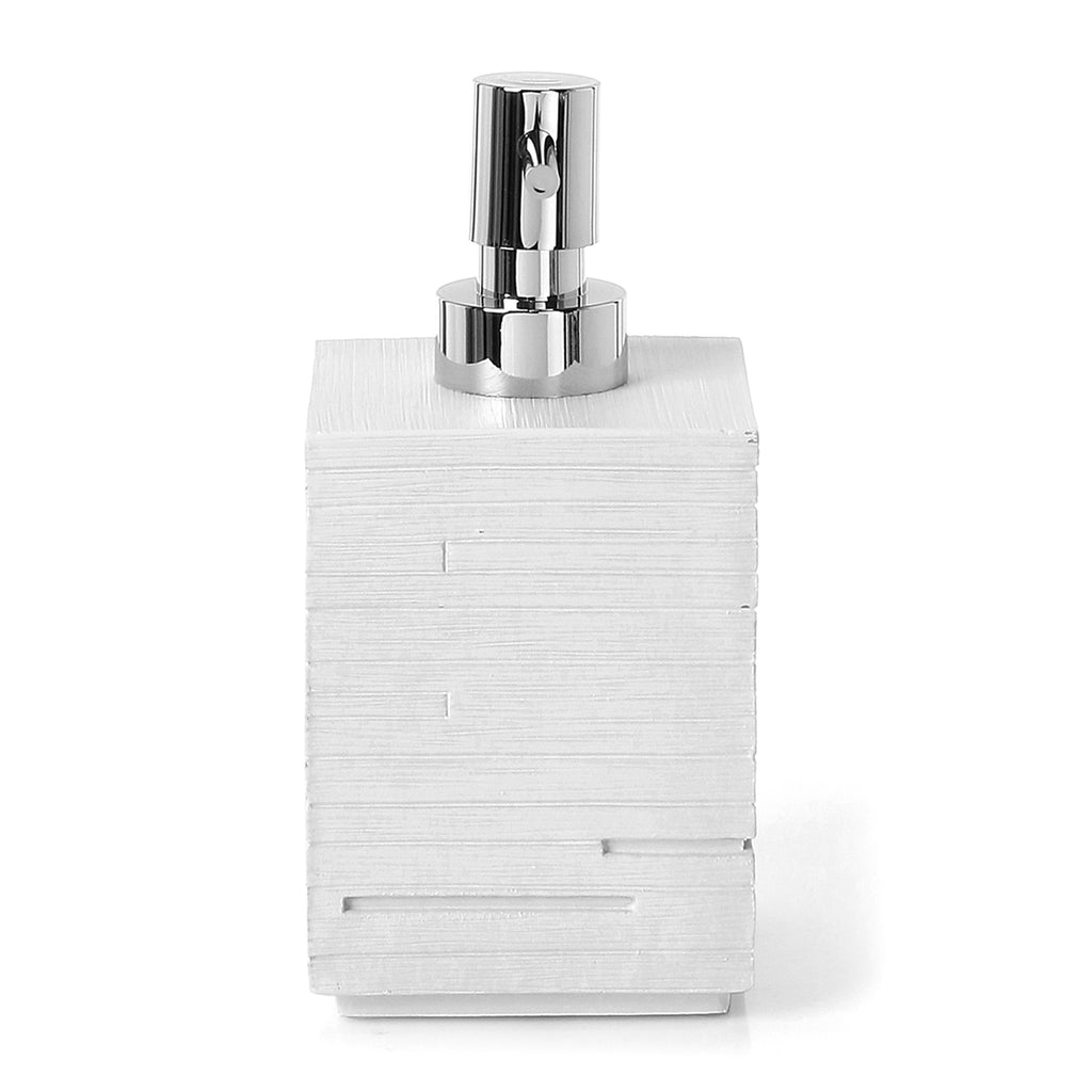 Dosasapone da appoggio con erogatore in plastica Gedy serie Quadrotto - Bianco