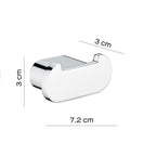 Appendiabiti doppio a parete Gedy serie Azzorre - Cromato