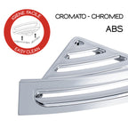 Portaoggetti doccia angolare modello Clip di Gedy - Cromato