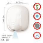 Asciugamani elettrico a fotocellula Eco-Jet modello Bora di Gedy - Bianco