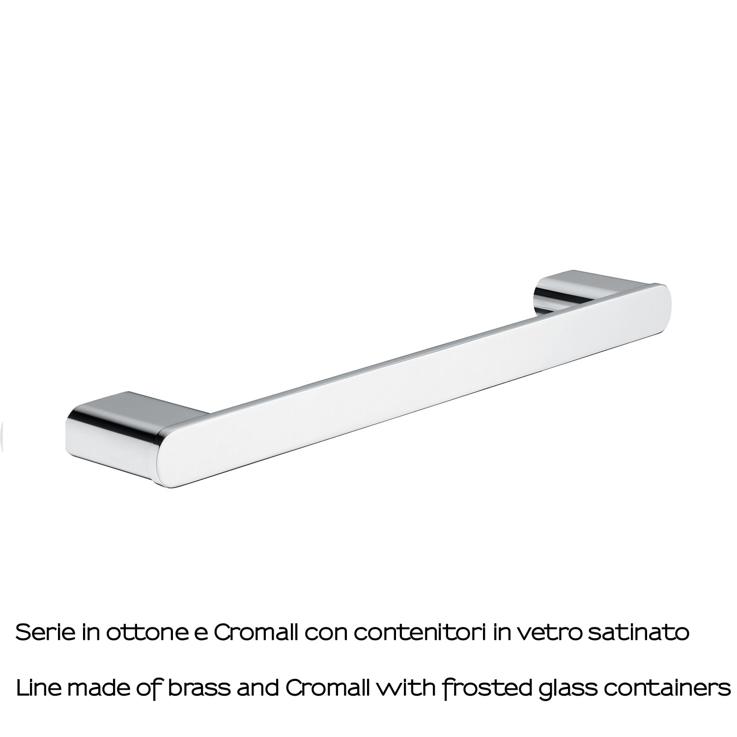 Portasalviette 35 cm a parete Gedy serie Azzorre - Cromato