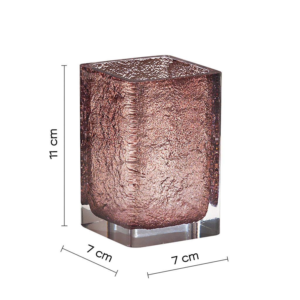Portaspazzolini da appoggio Gedy serie Giulia - Marrone