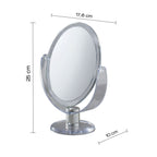 Specchio ovale ingranditore bifacciale di Gedy - Trasparente