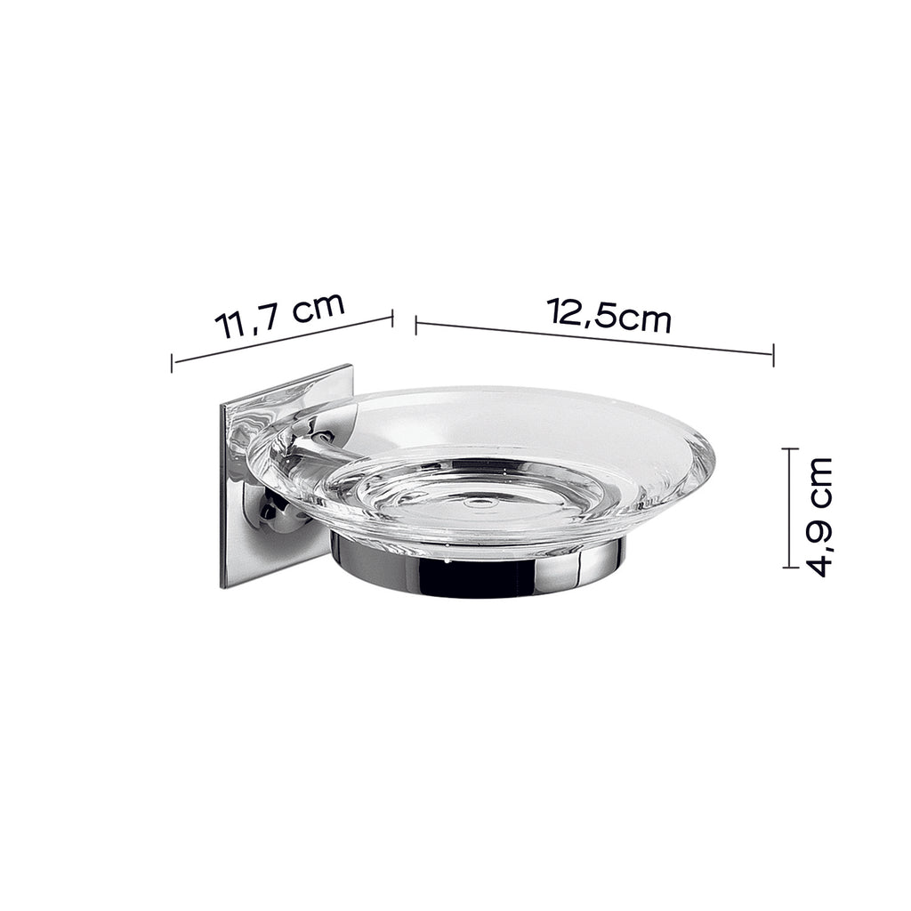 Portasapone in ottone e Cromall Wizard di Gedy - Cromato