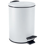 Pattumiera a pedale modello Adelar 3 litri colore bianco opaco