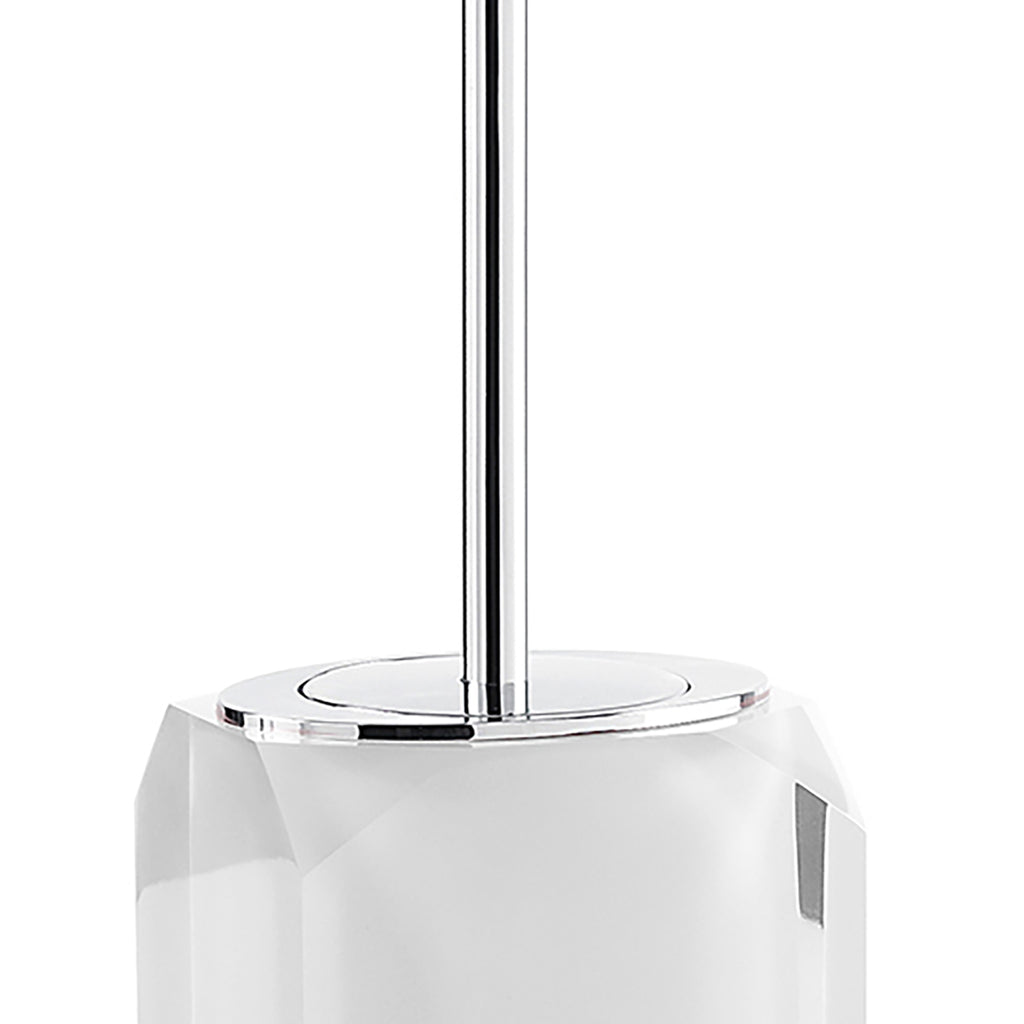 Scopino con ciuffo in setole Gedy serie Chanelle - Bianco