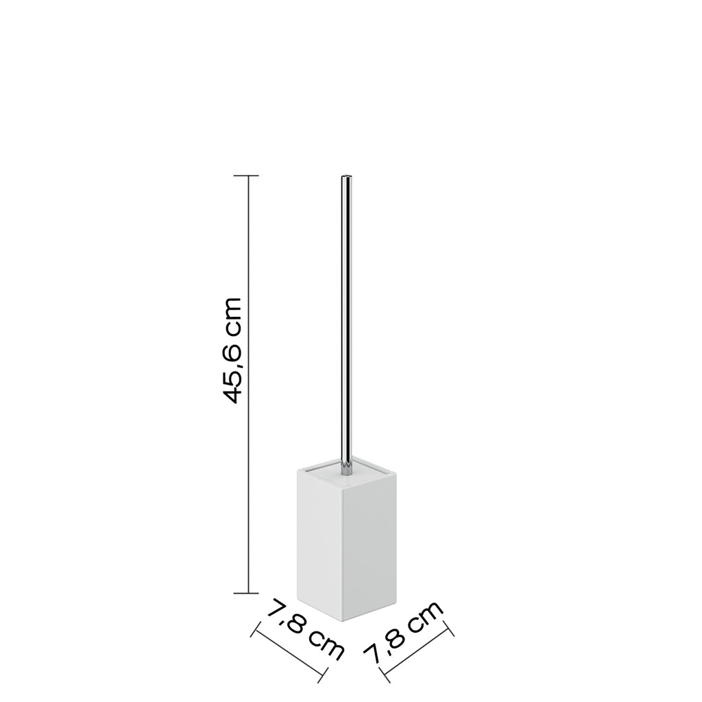 Scopino in ceramica Gedy serie Verbena - Bianco