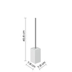 Scopino in ceramica Gedy serie Verbena - Bianco