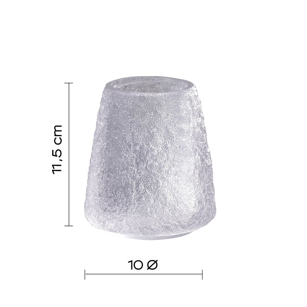 Portaspazzolini in resina Gedy serie Irina - Bianco