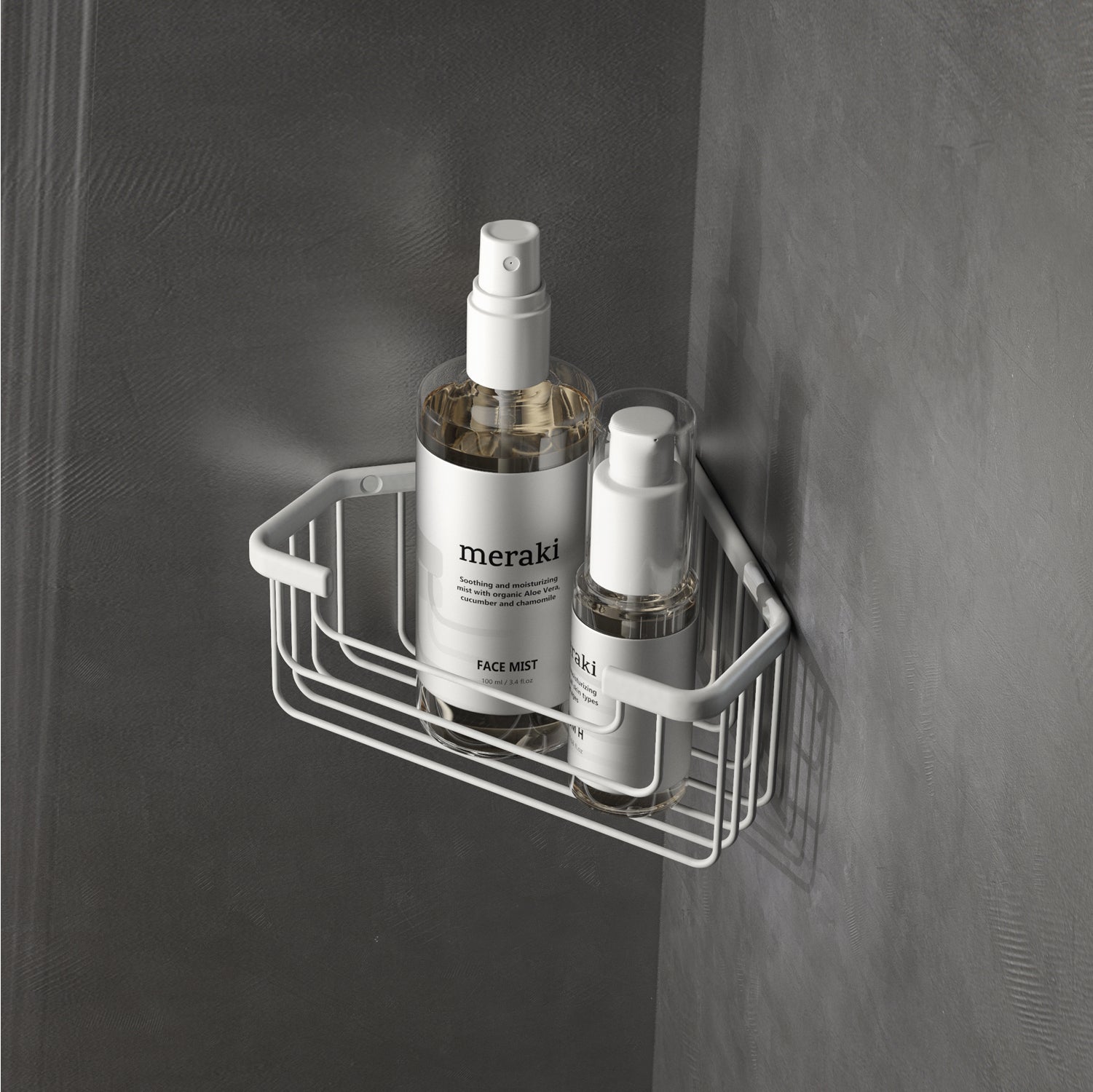 Portaoggetti doccia angolare modello Augustus di Gedy - Bianco