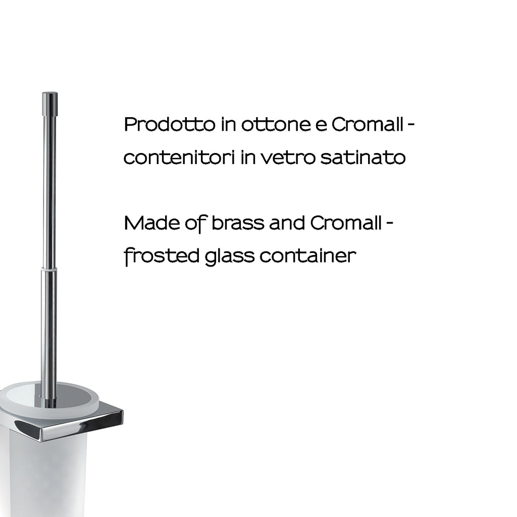 Scopino da parete in Ottone e Cromall Gedy Linea Lanzarote - Cromo