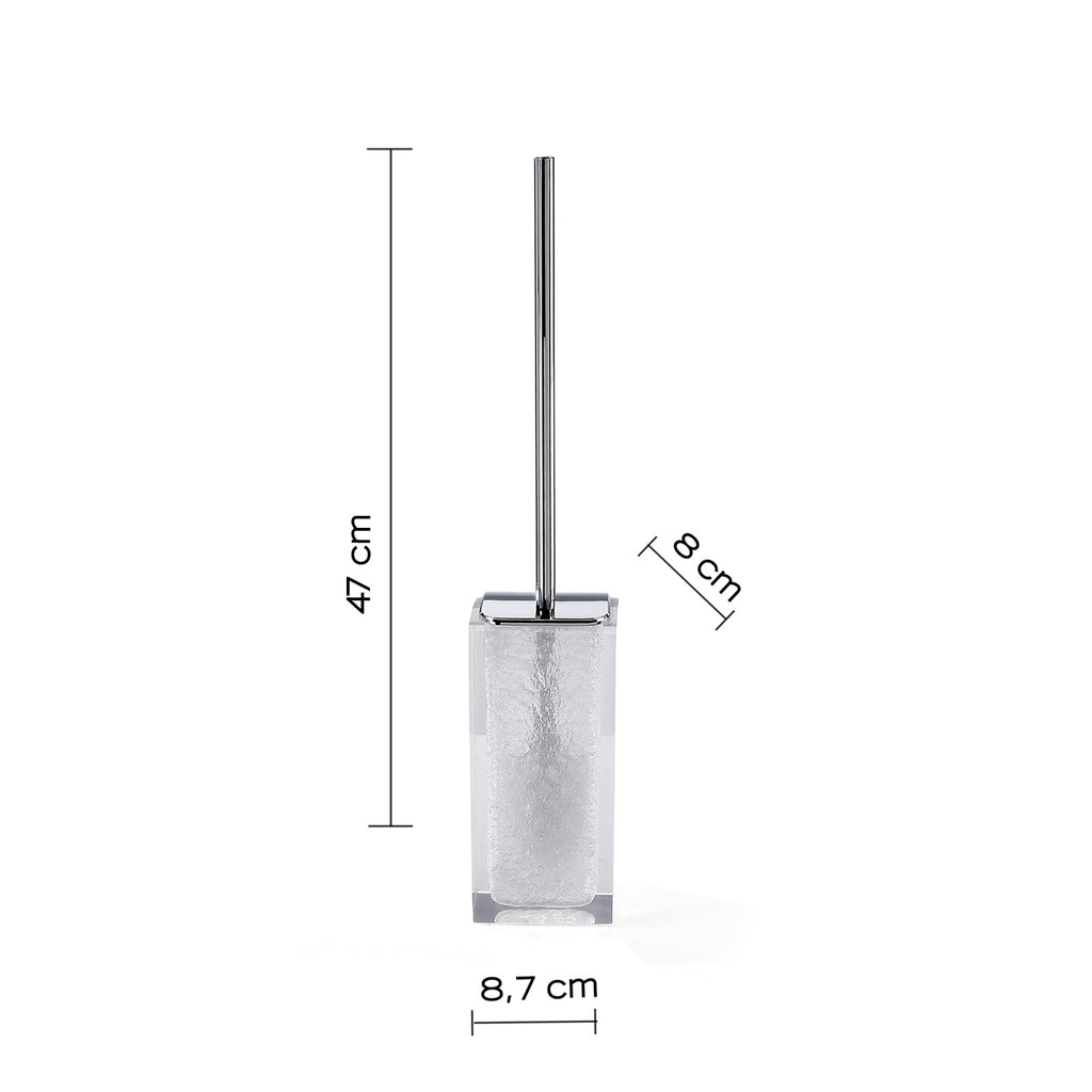 Scopino da appoggio con ciuffo in setole Gedy serie Antares - Bianco