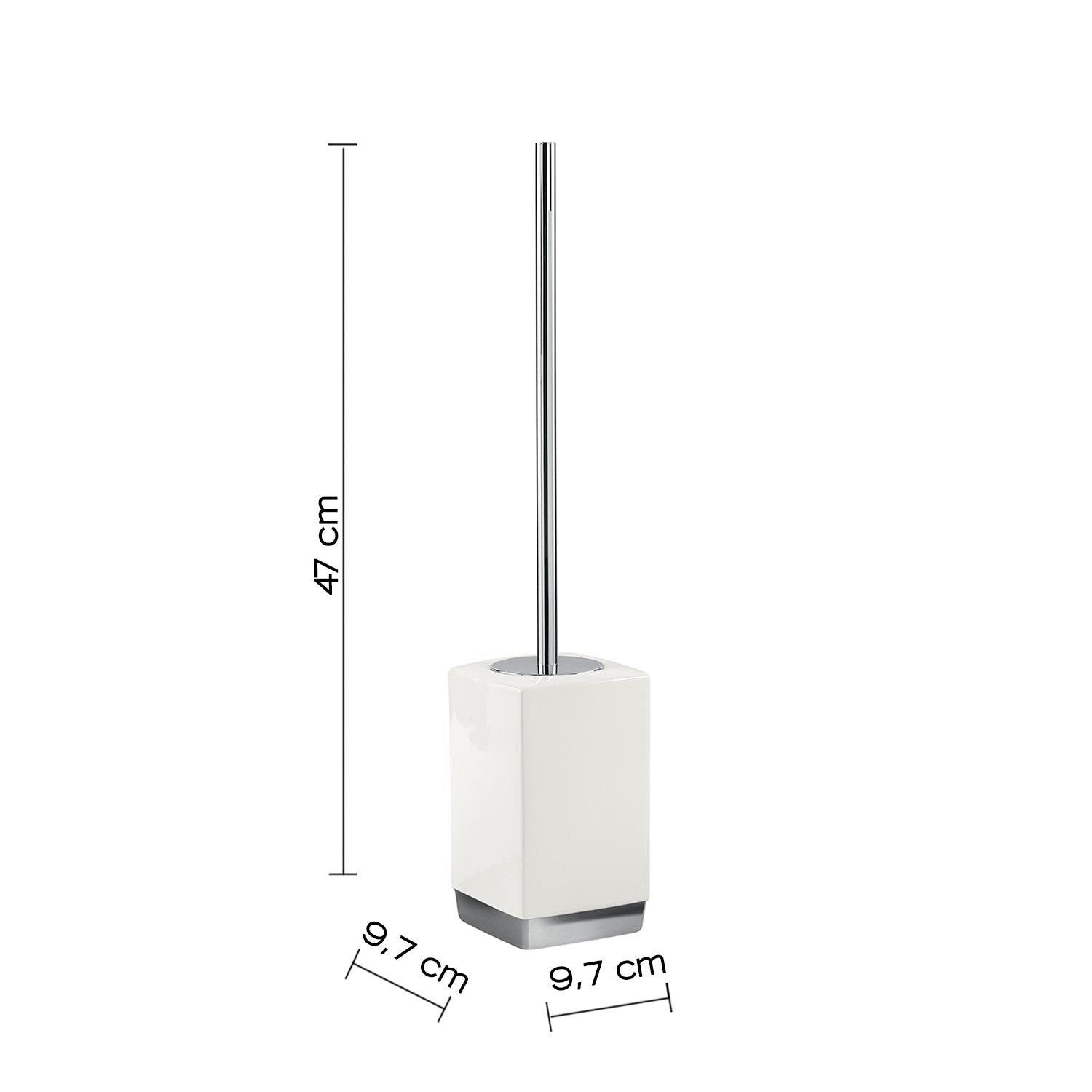 Scopino bagno in ceramica Gedy serie Lucy - Bianco