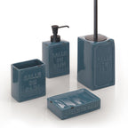 Portasapone da appoggio Gedy serie Vivienne - Blu