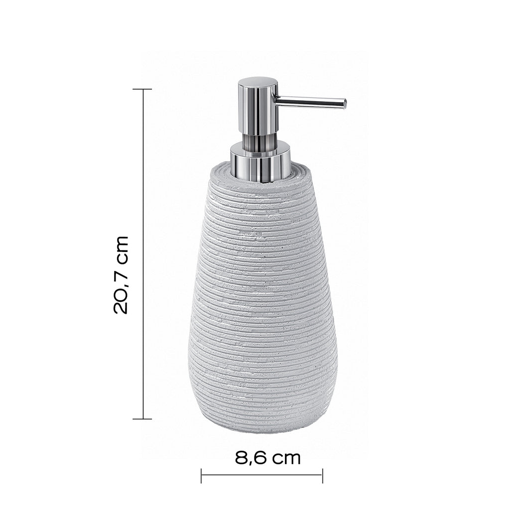 Dosasapone da appoggio in resina Gedy serie Gemini - Bianco