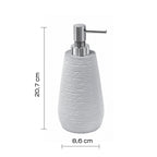 Dosasapone da appoggio in resina Gedy serie Gemini - Bianco