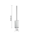 Scopino in ceramica e Acciaio Inox Gedy serie Petunia - Bianco